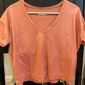 Madewell peach crop top